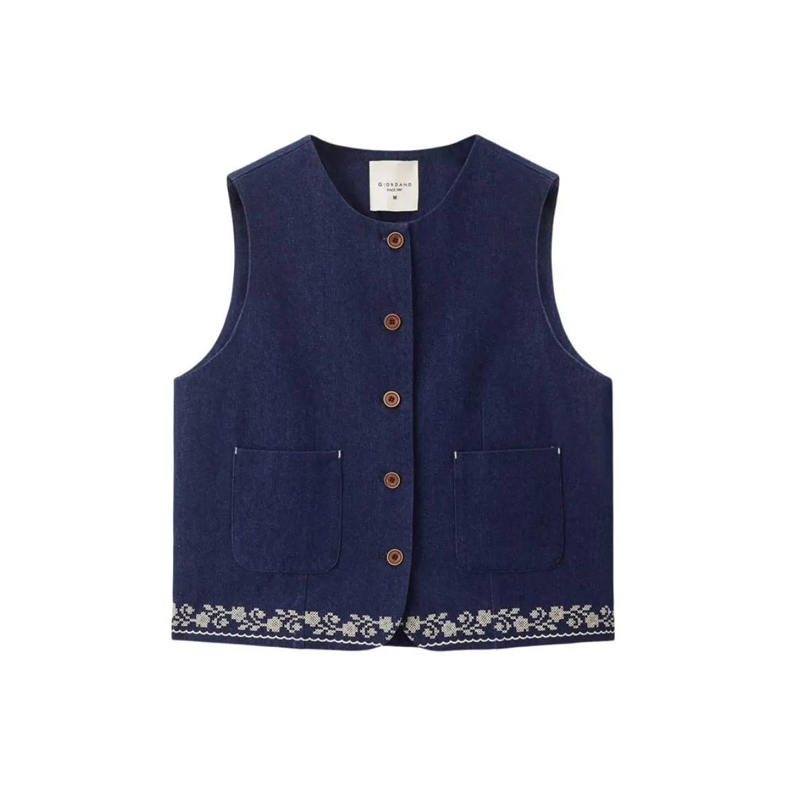 Giordano 06 Темно-синий Женский жилет
