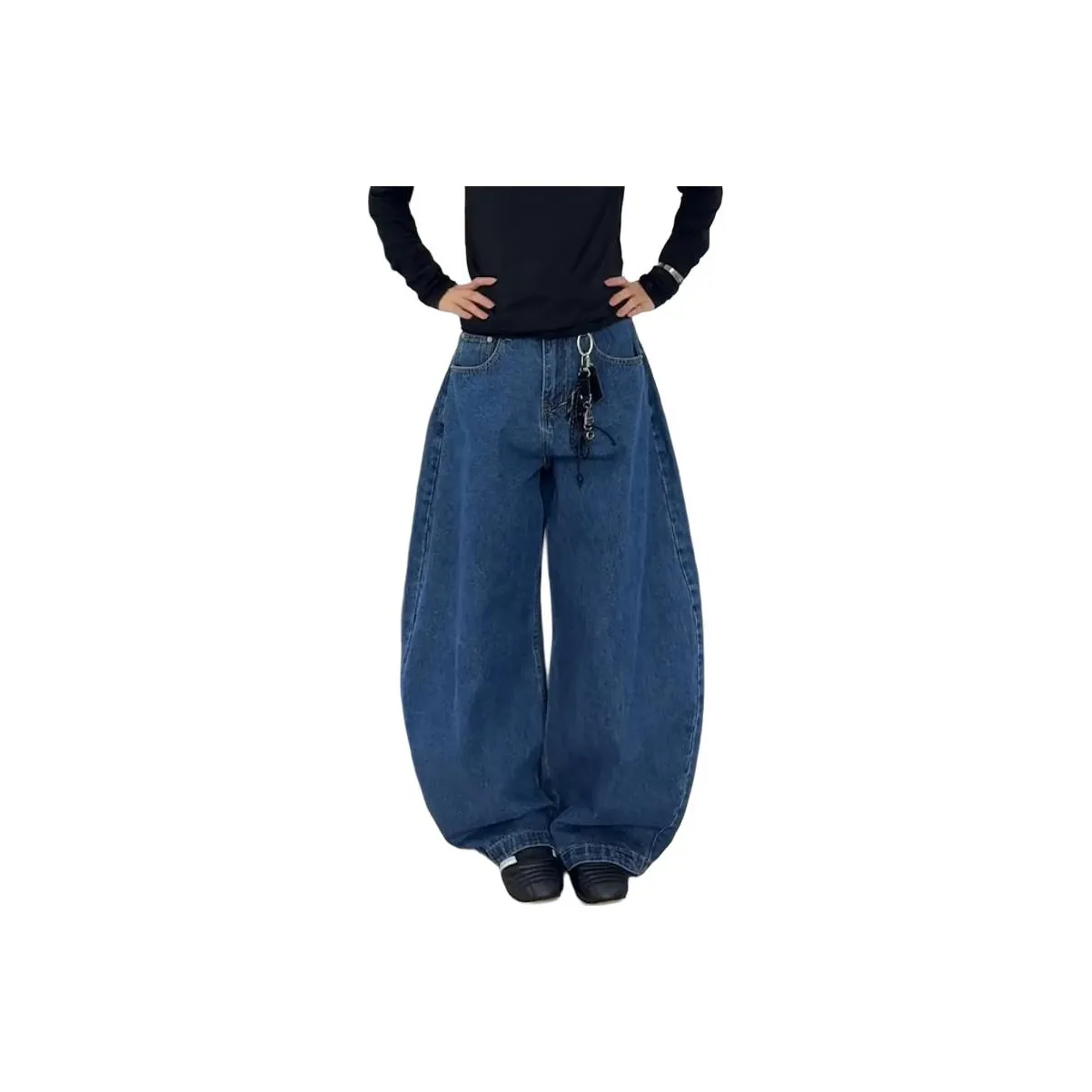 PANDA ADEVIL Темно-синий Синий Унисекс Джинсы