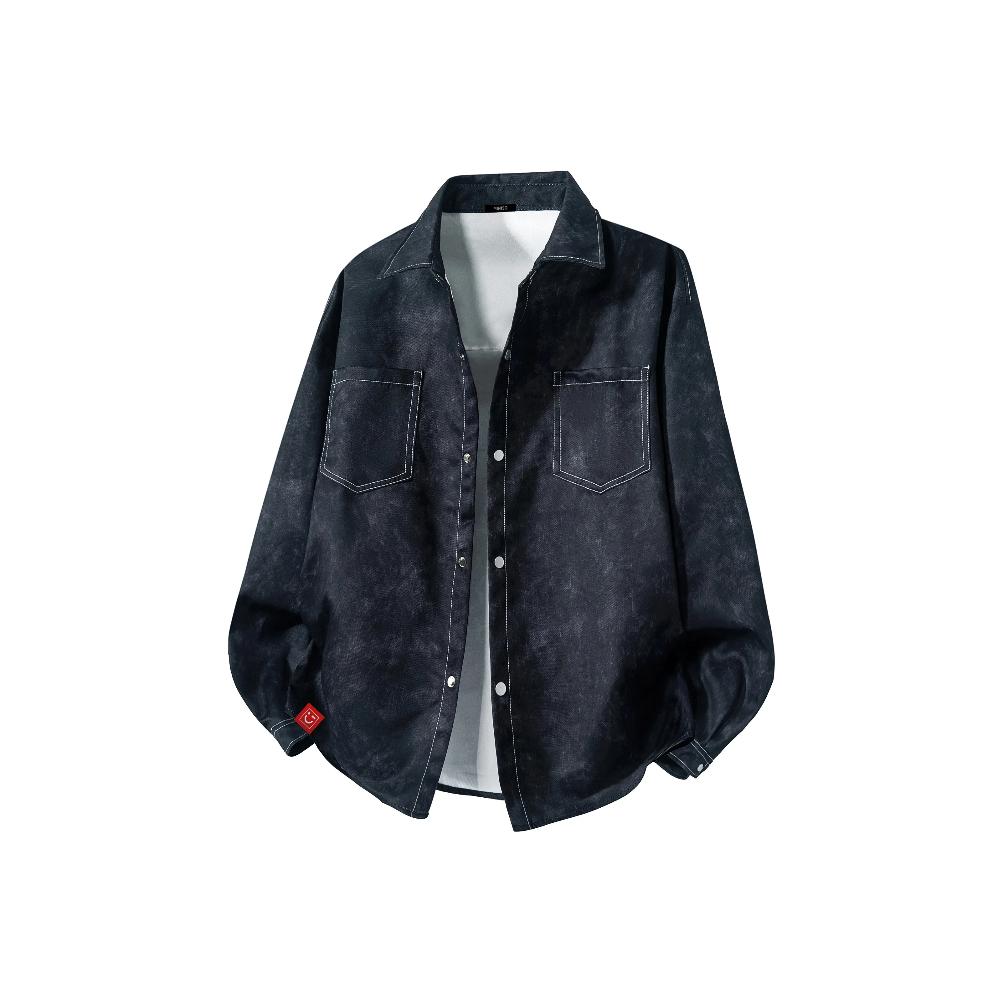 Miniso Длинный рукав рубашка унисекс