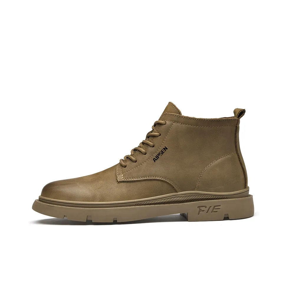 AIPSEN Короткий ботинок Martin мужской цвет хаки