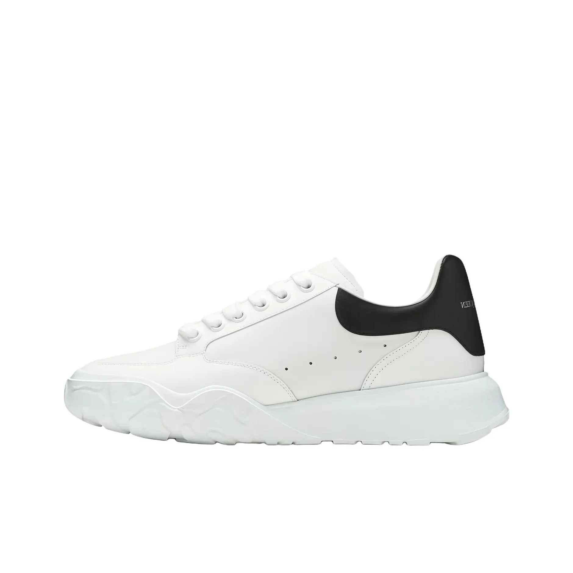 Alexander McQueen Court Trainer Running Shoes Men Low Top White/Black