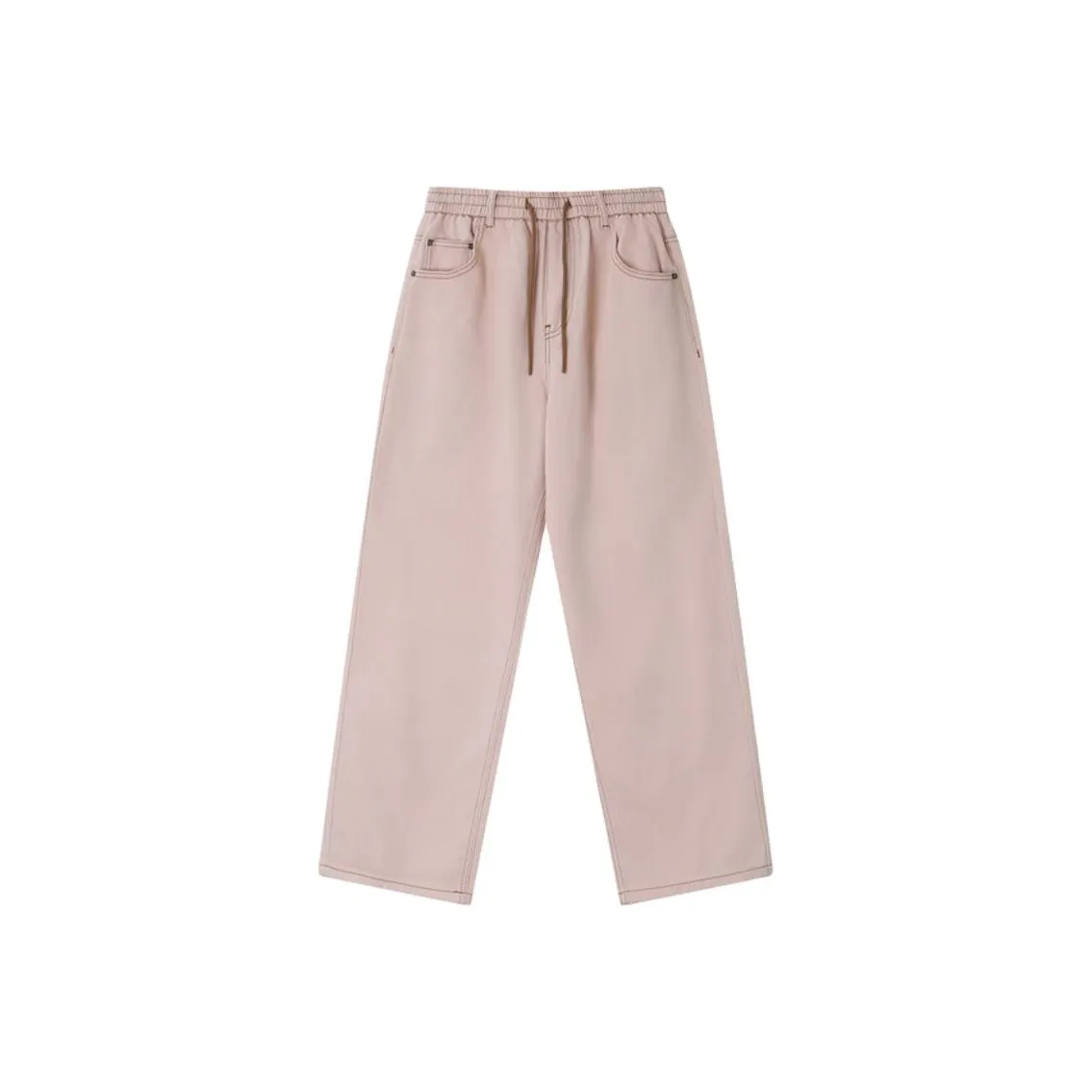 UIIJII Peach Pink Women's Jeans UIIJII Персиково-розовые женские джинсы