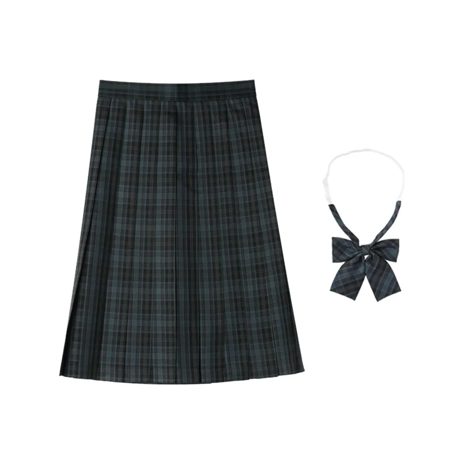 Sato Supun Морская трава Платье-миди + Боксер Галстуки-бабочки Женская Униформа