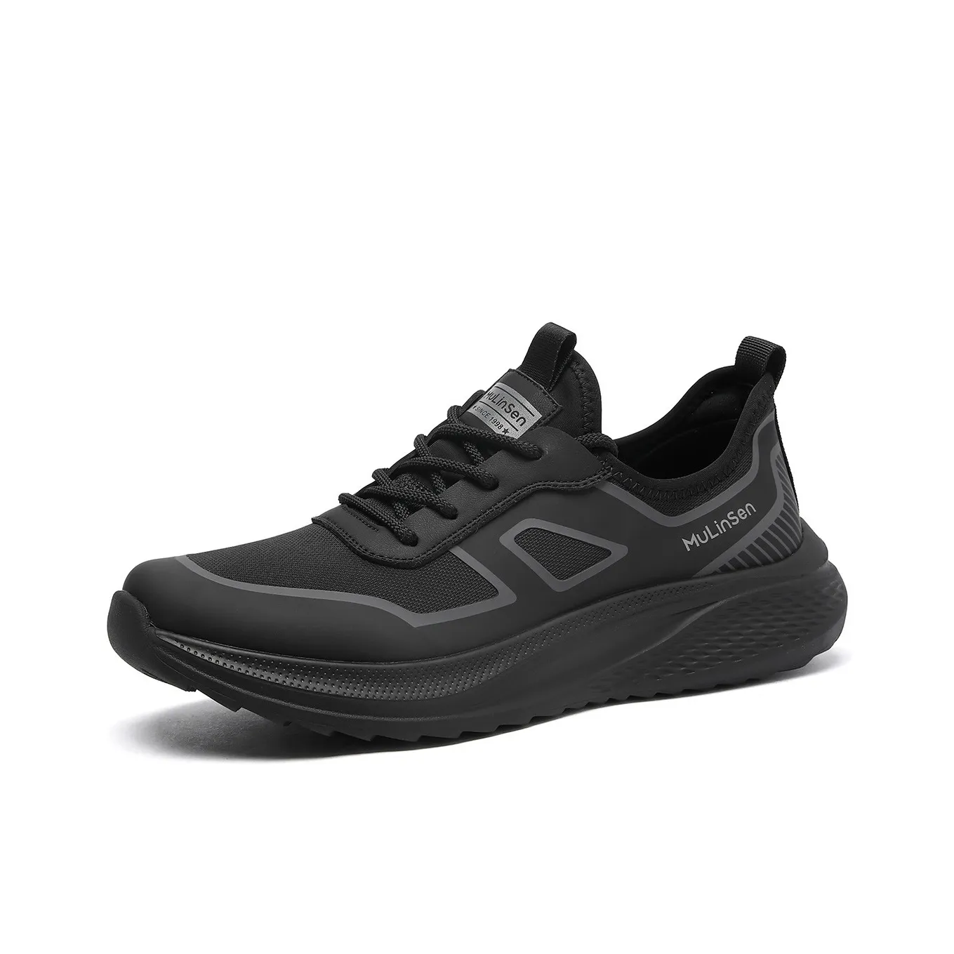 Mulinsen Беговые кроссовки устойчивые к истиранию легкие и дышащие низкий топ повседневная обувь мужская
