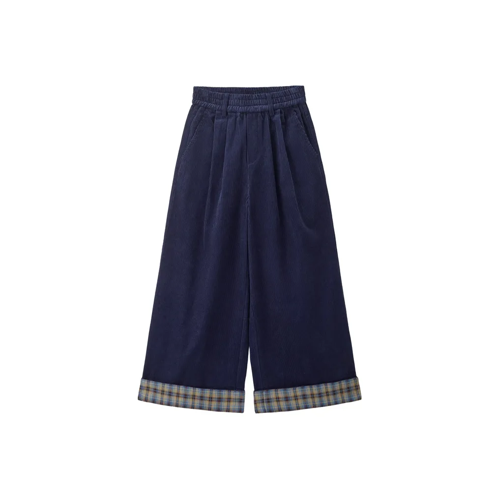 Giordano 06 Темно-синий Синий Женские Повседневные Штаны