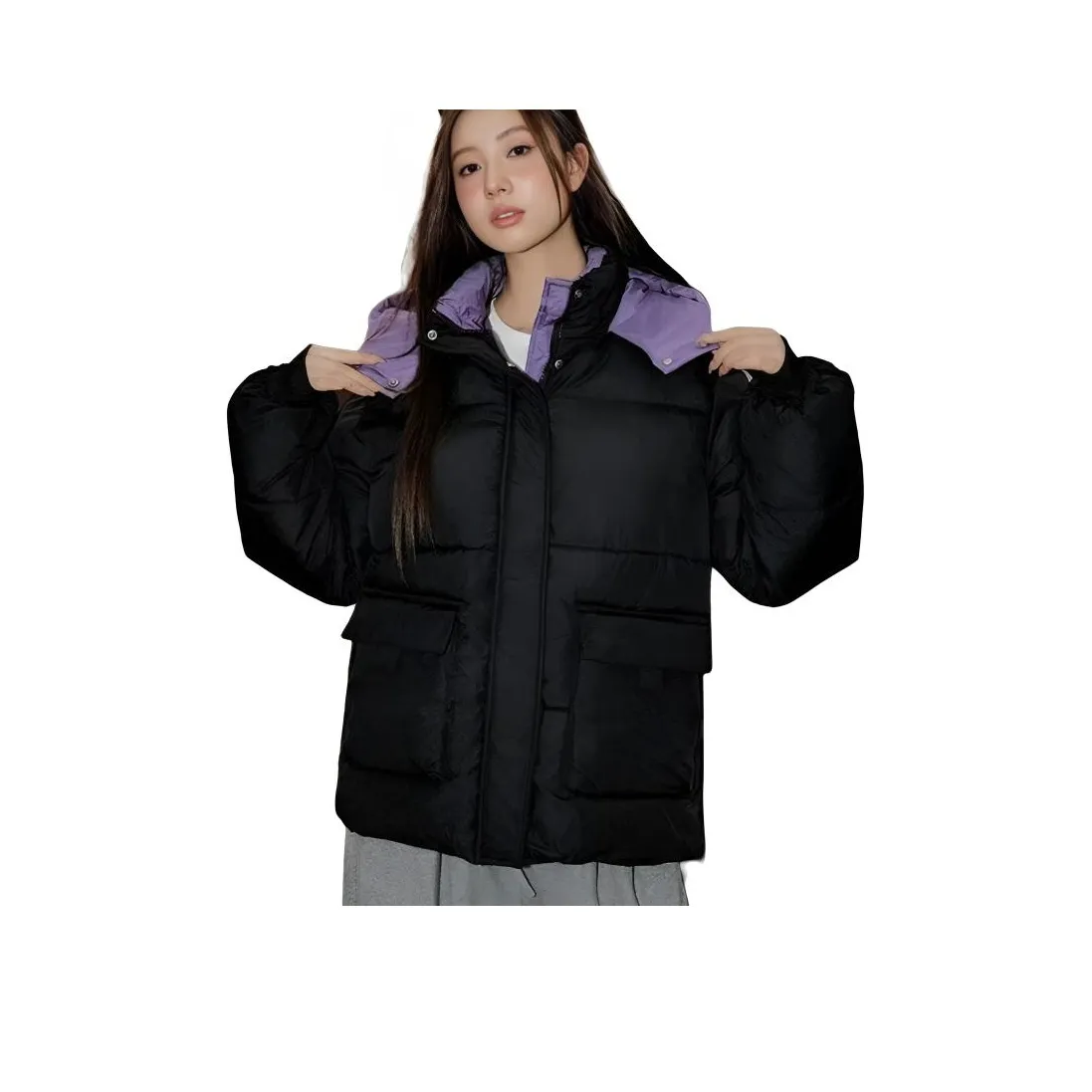 FINDSME GAGA Хлопковый пуховик женский