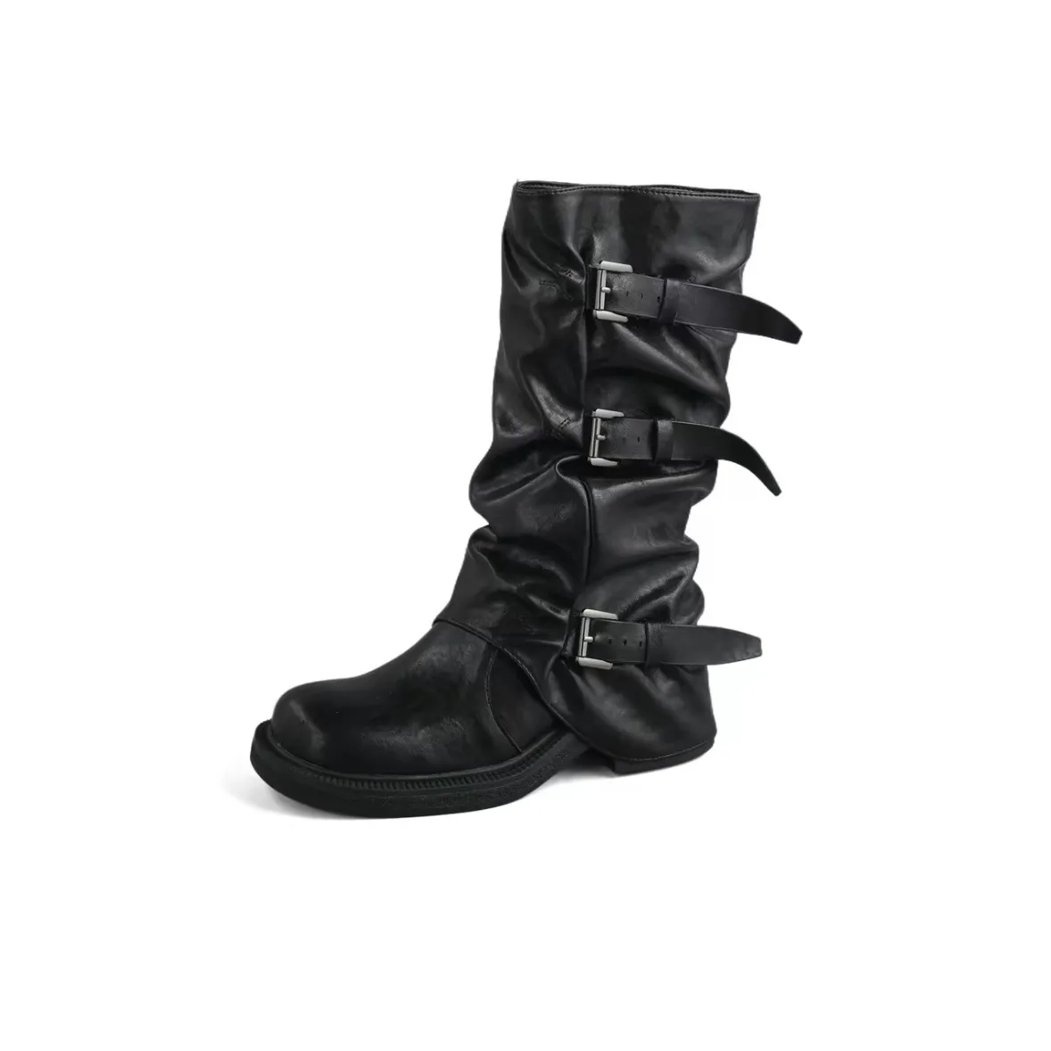 OAON Женские высокие сапоги на каблуке 6 см