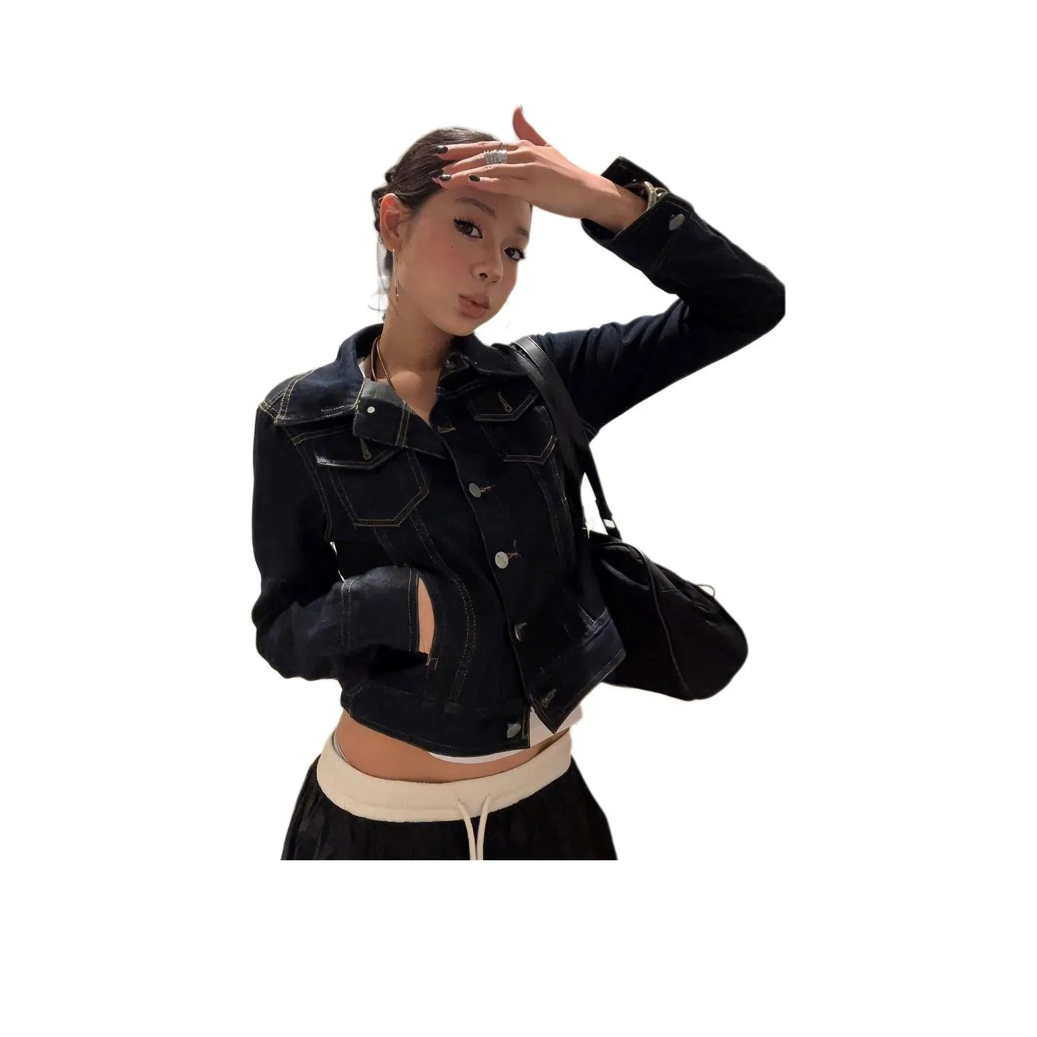 HAPG Темно-синий Новинка Качество гарантировано Женские куртки