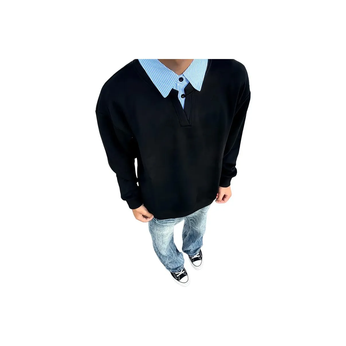 DARK HORSE Черный Унисекс Свитшоты