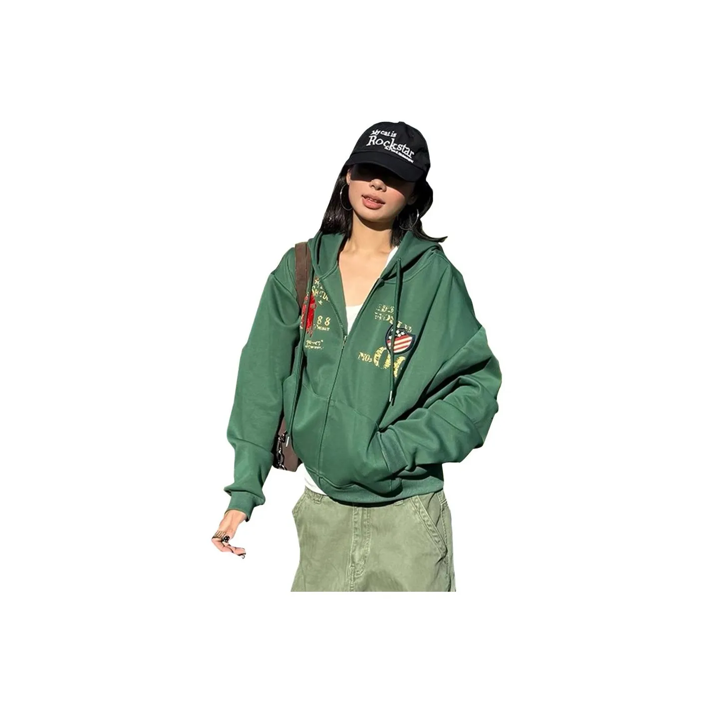 DEAR BETSY Зеленый Унисекс Свитшоты