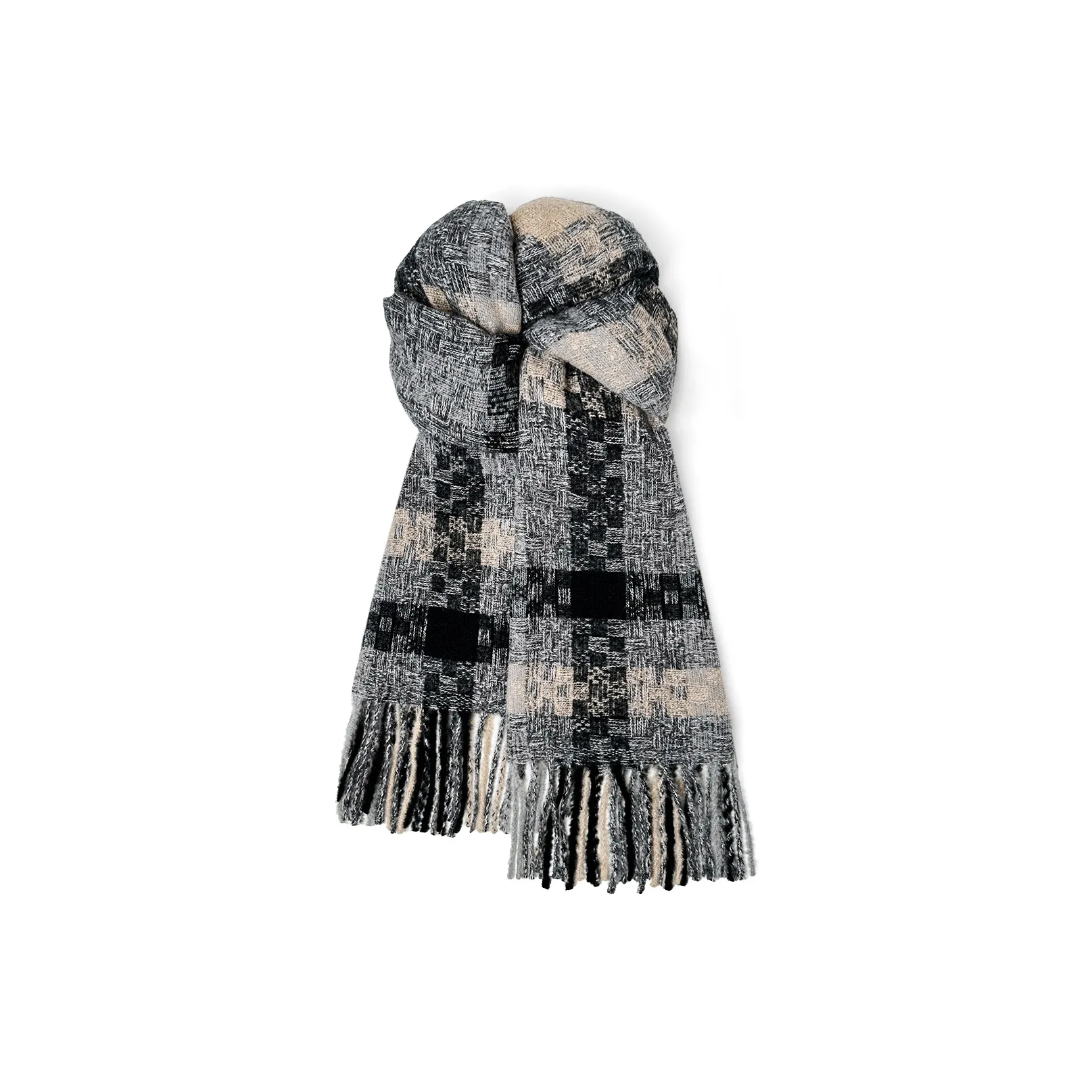 Miniso Полиэстер Трикотаж Шарфы Унисекс