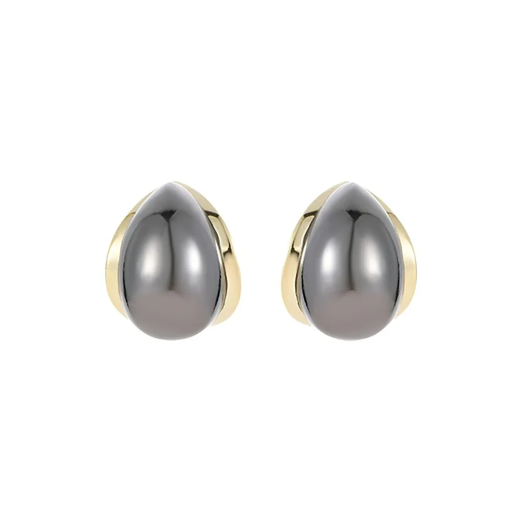 Серьги из фиолетового медного сплава женские