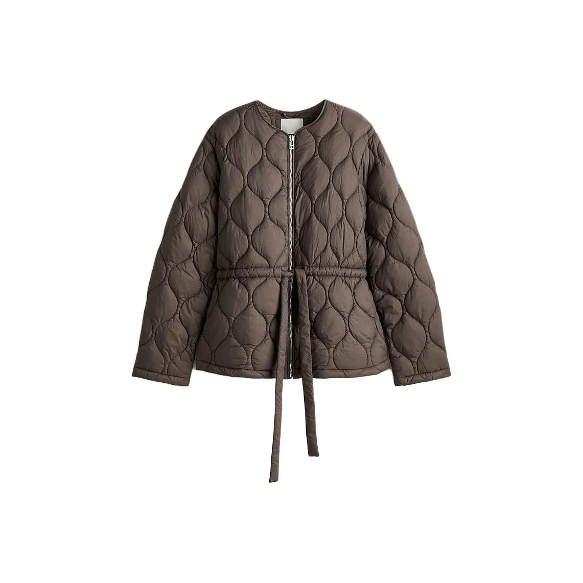 H M Темно-серый коричневый умбра женские пуховики