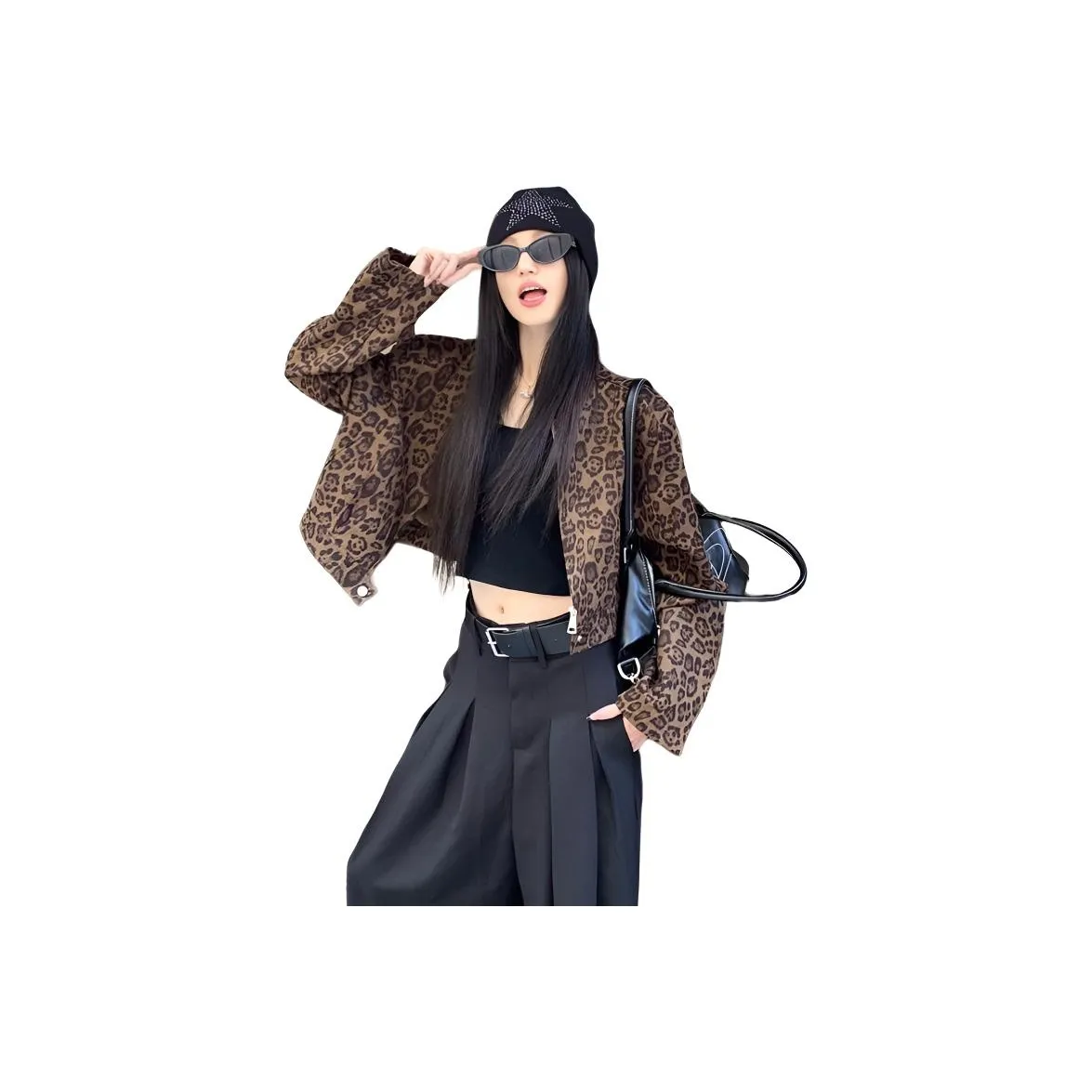 Dippanis Леопардовый принт Куртка Женские Куртки