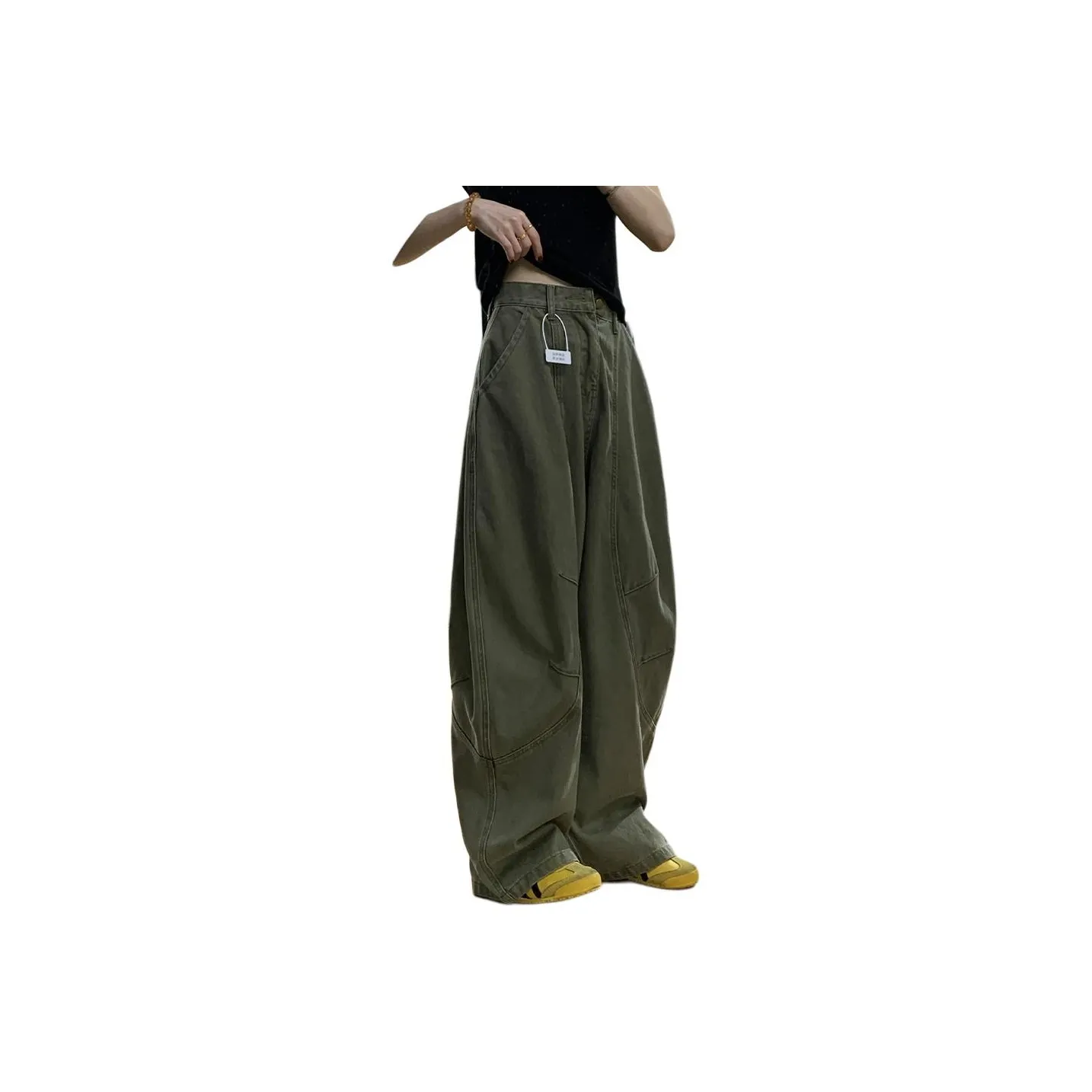 MUCCHIC Армия Зеленый Женские Джинсы