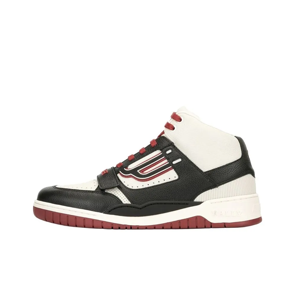 BALLY Высокие Кроссовки для скейтбординга Мужские Черно-белые-красные