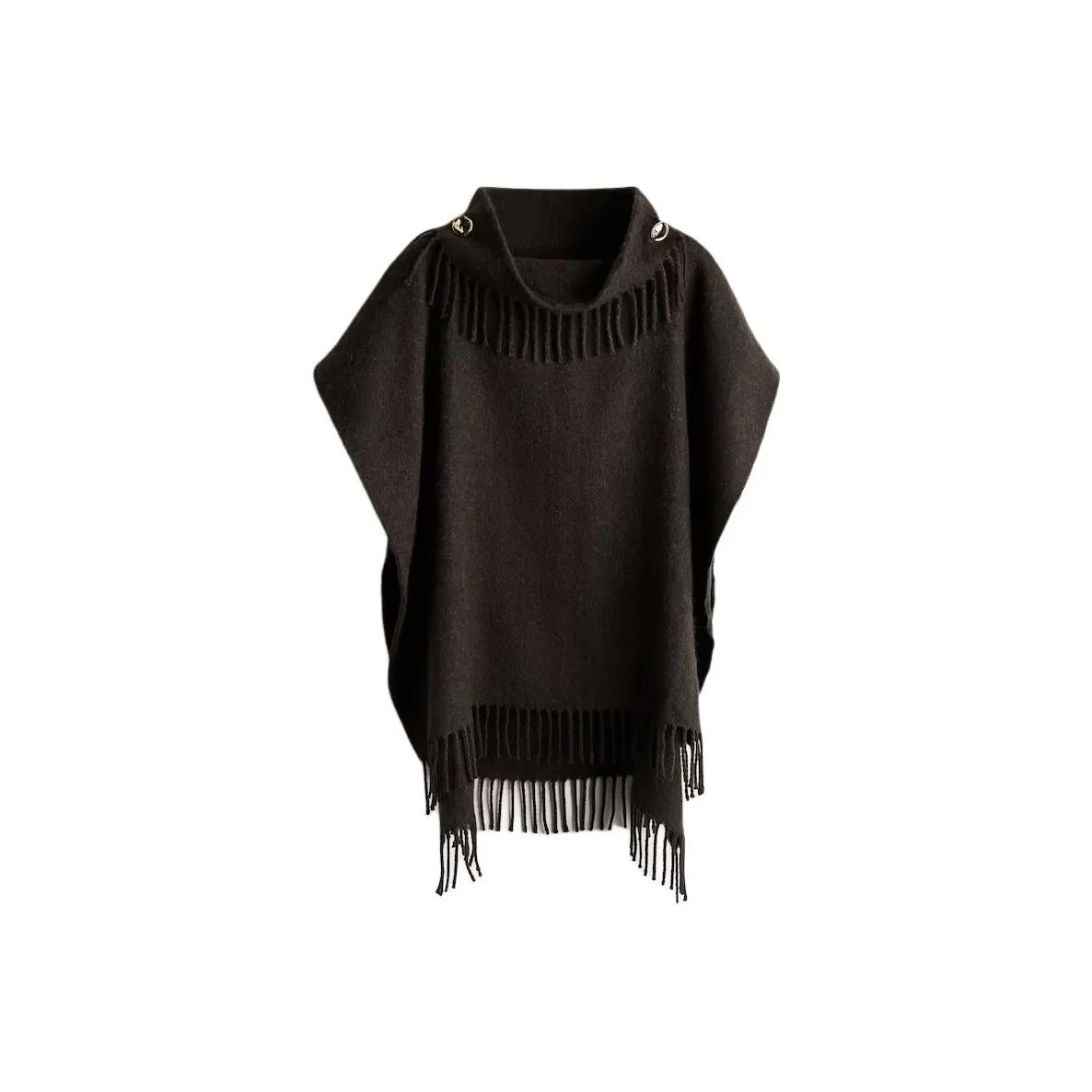 H M Темно-коричневый женский плащ