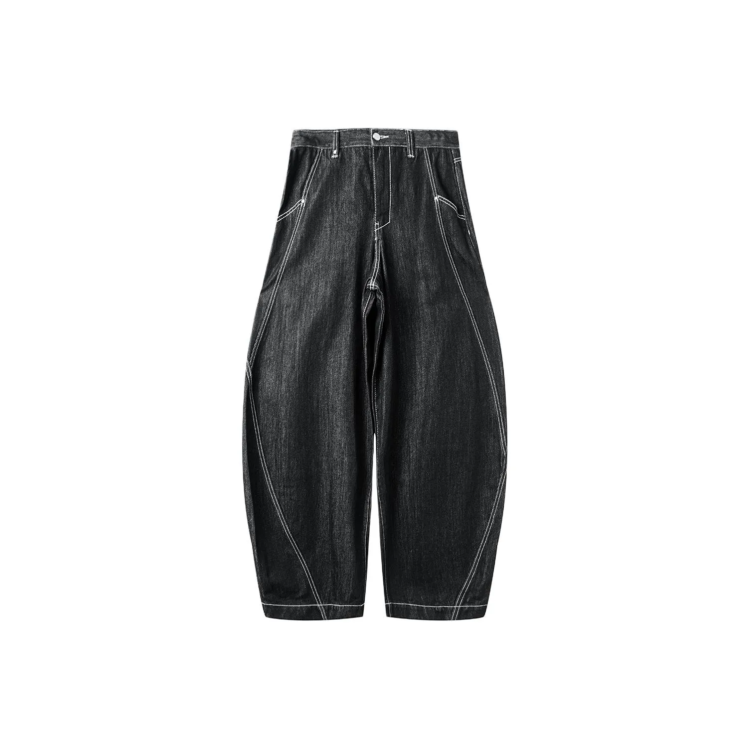 HUANXIANGZHE Черные Унисекс Джинсы