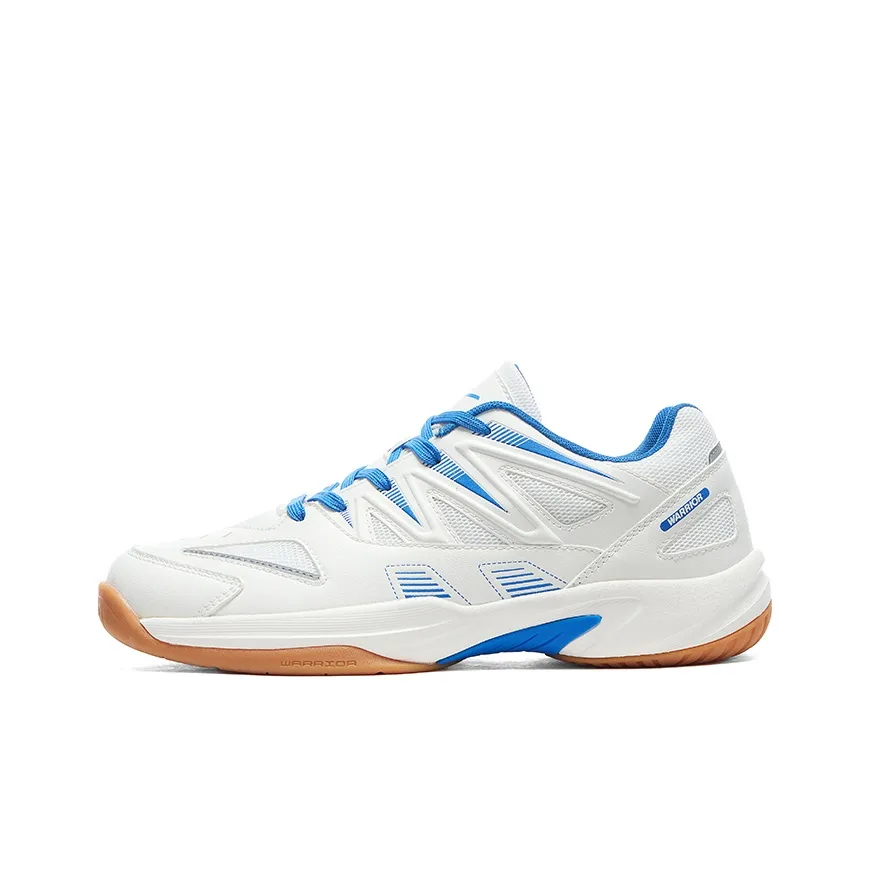 Warrior Легкий Дышащий And Противоскользящий Низкий Топ Бадминтон Обувь Мужская Белый Синий