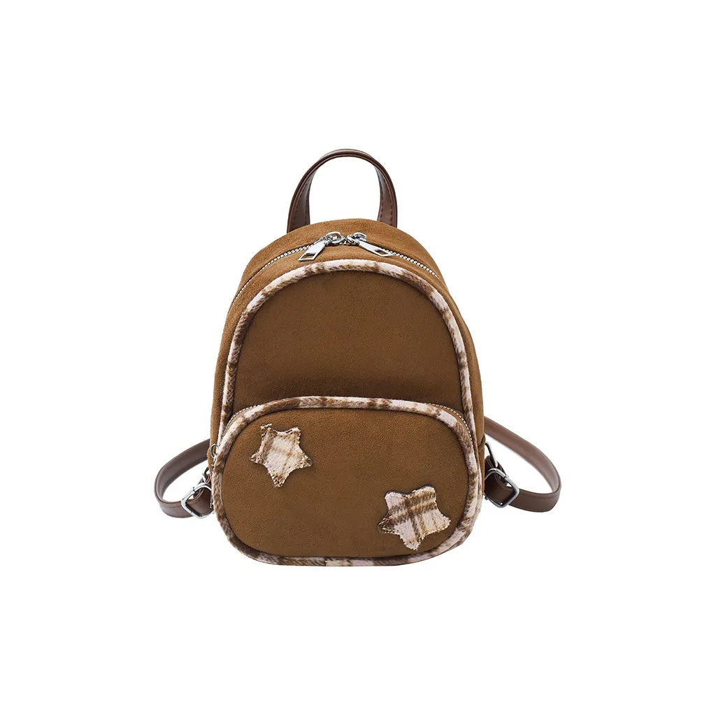 ORANGE BEAN Замша Рюкзак Стандартный Женский Многоцветный