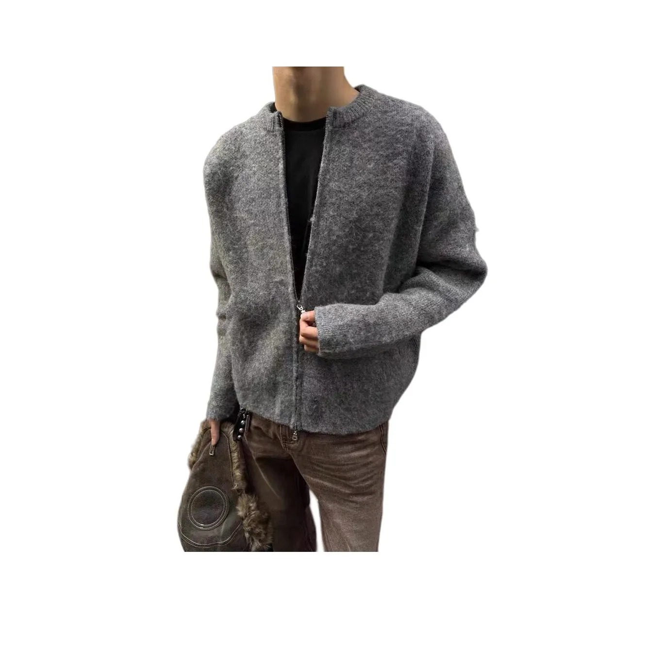 SOUL WORKER Серый Унисекс Трикотаж