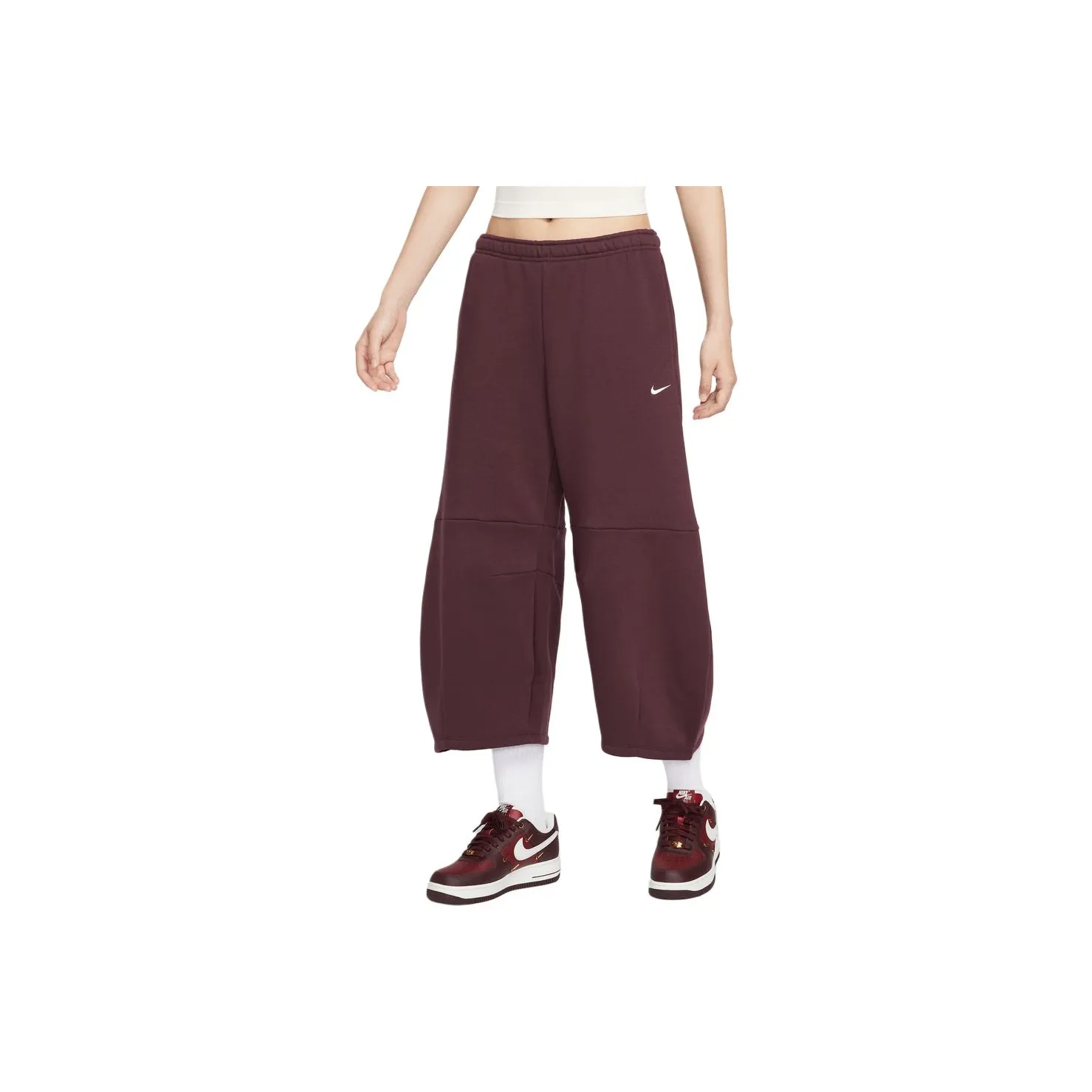 nike NSW PHNX Barrel Нога Повседневные брюки Женские Коричневый