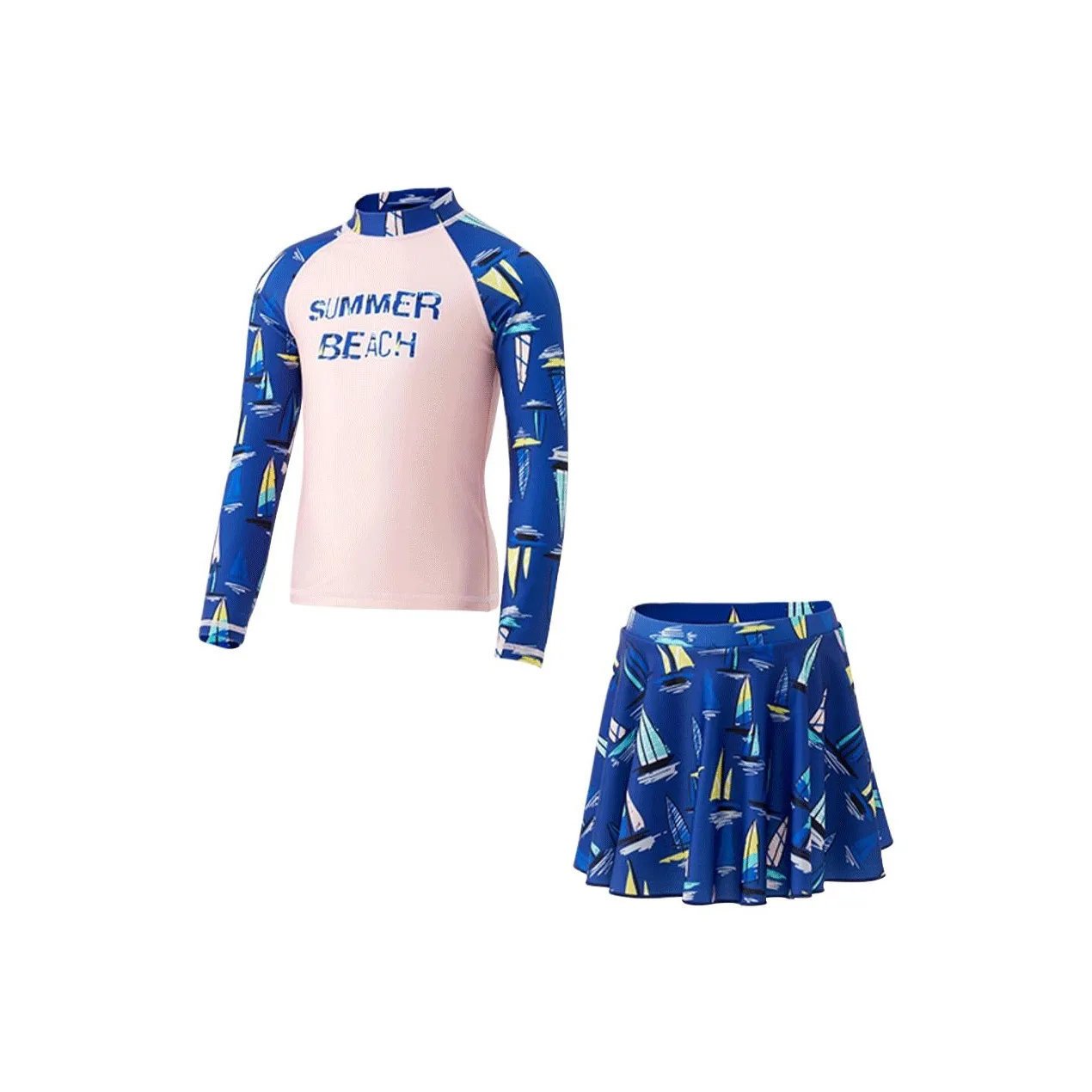 361° Синий Розовый Комплект с Юбкой для Девочек