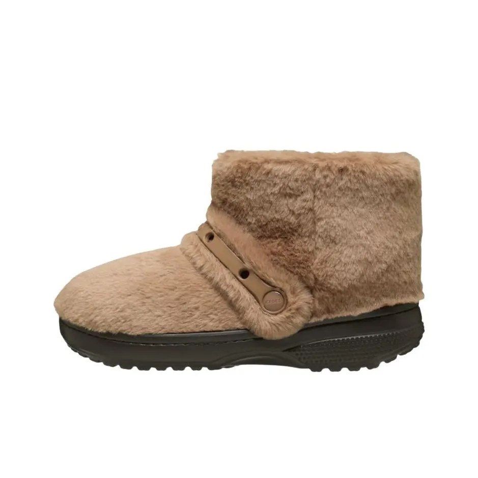 Crocs Classic Unfurgettable Теплые Снежные Ботинки Женские Коричневый