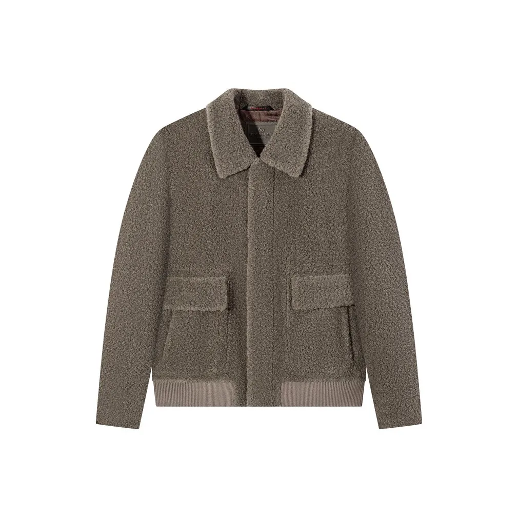 SEVEN Хаки Мужские Кожаные Куртки