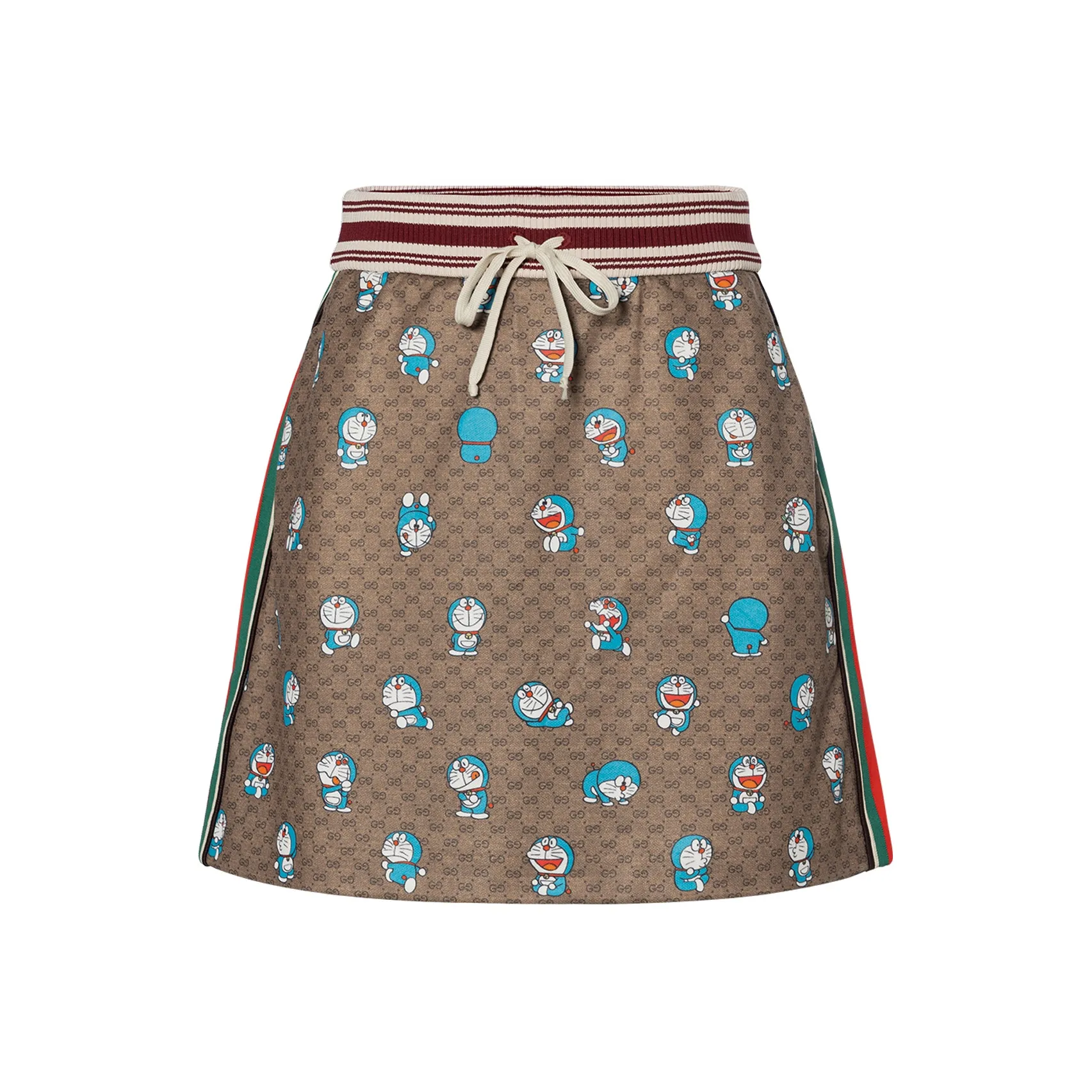 GUCCI x Дораэмон Повседневные короткие юбки Женские Бежевый