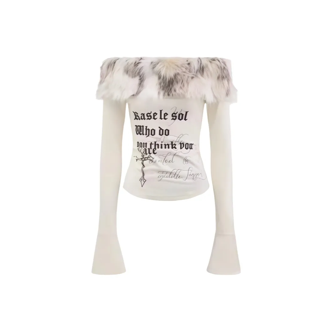 NATHANIA Экрю Женские T-рубашки