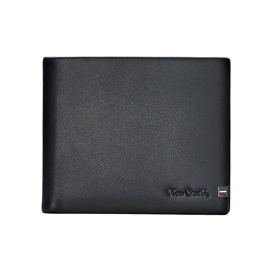 PIERRE CARDIN Натуральная кожа Pure Коровья кожа Мужской кошелек Мужской Черный