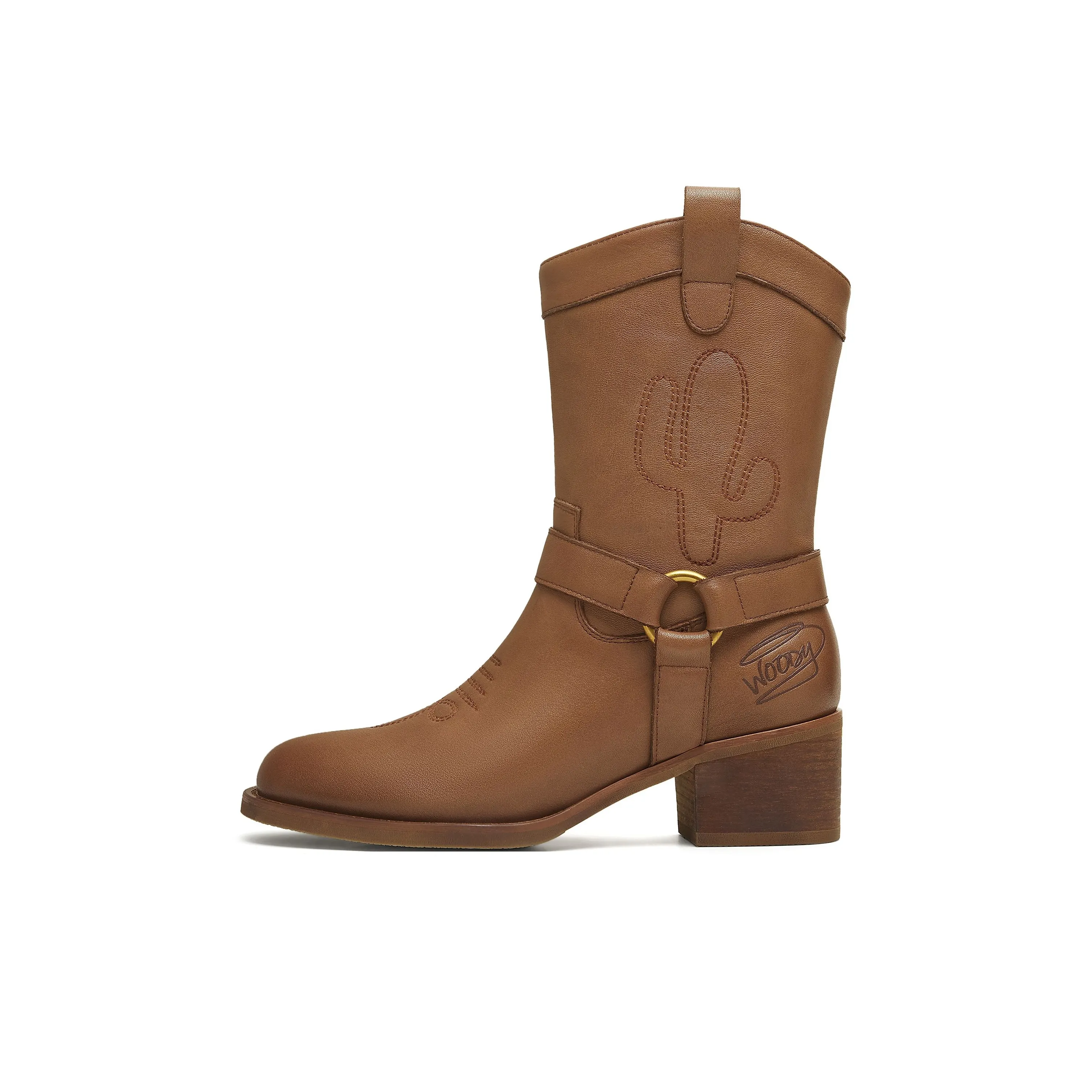 Disney x Teenmix Woody's Cowboy Boots Ankle Boots 5,5cm Женские Коричневый