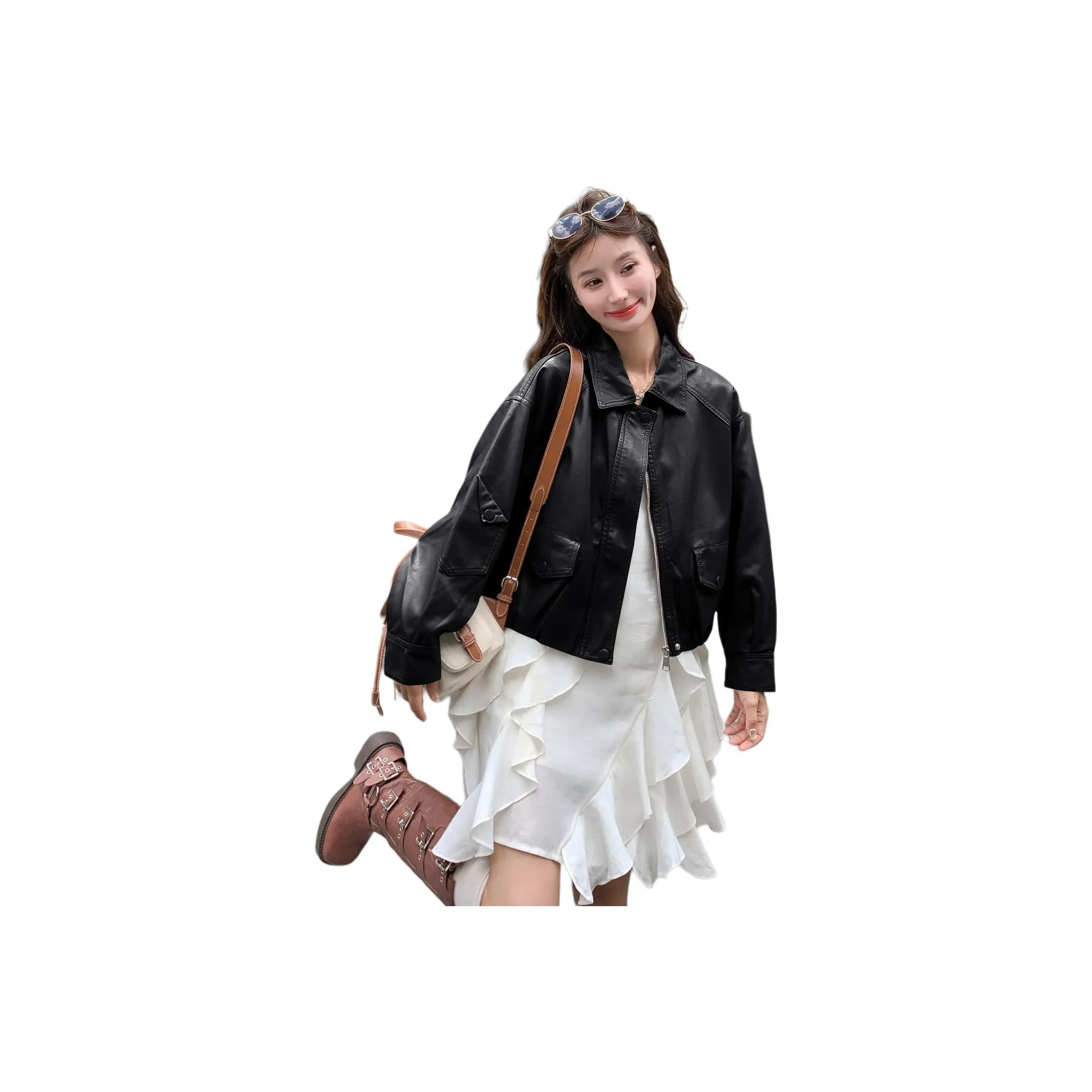 Куртка из кожи Kangaroo женская