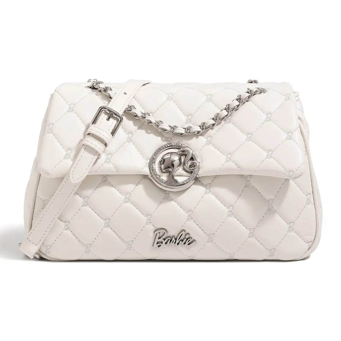 Барби Синтетическая кожа Сумка через плечо Женская Черная