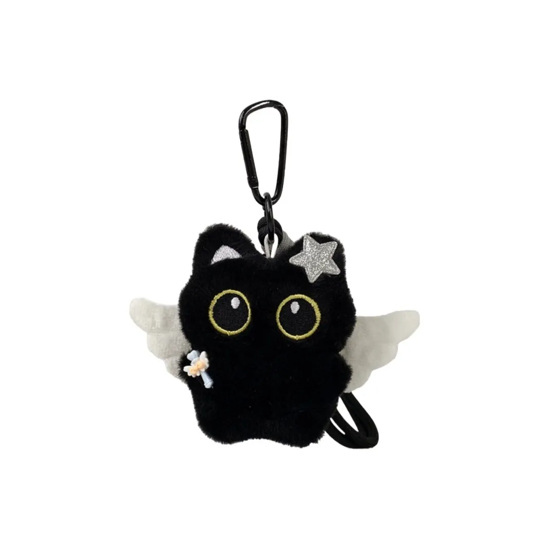 Детская музыка Ten Thousand Children's Music городской стиль CHIC позиционирование стиля MAGIC STICK крылья ангела большие глаза черный кот плюшевый подвеска 10 см рост