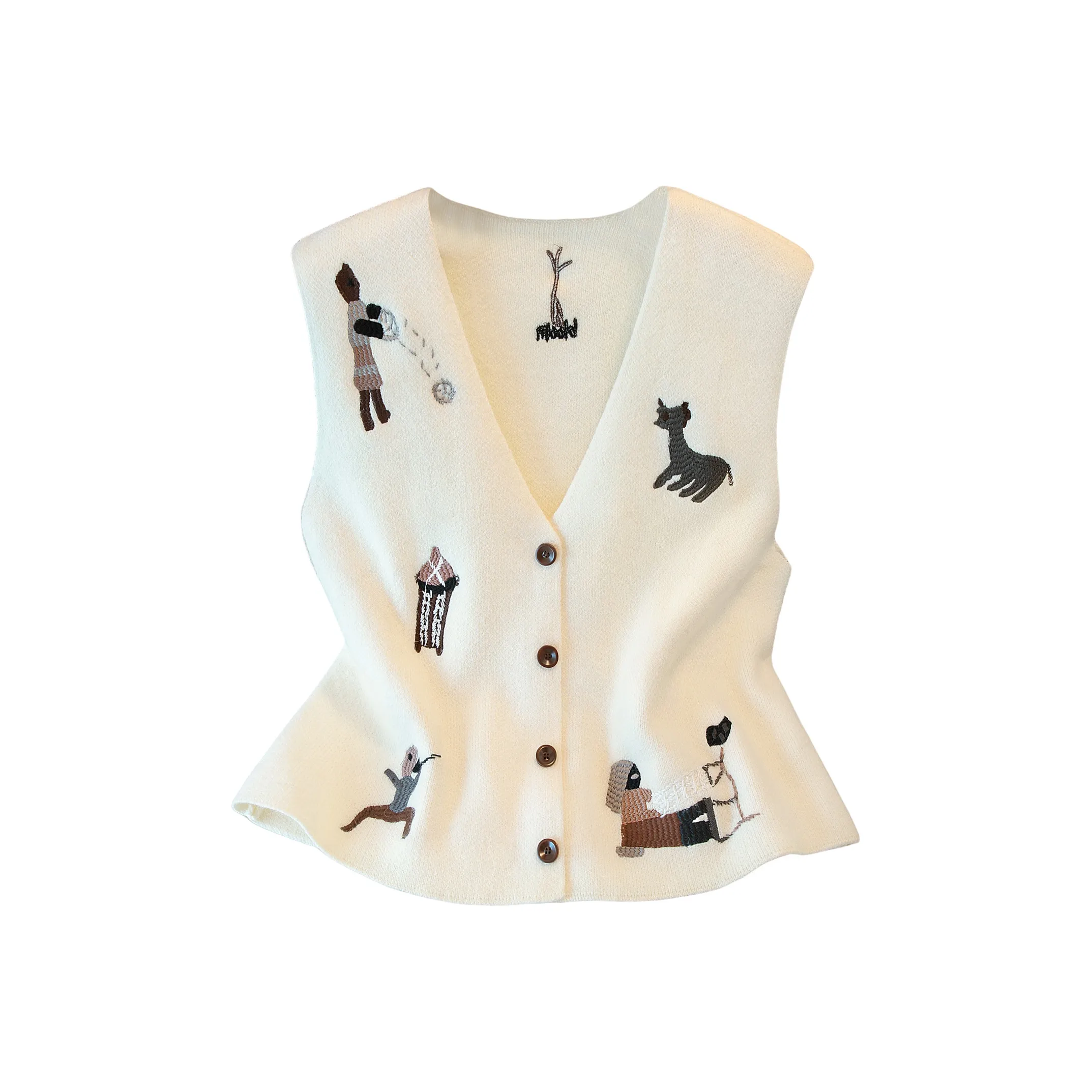 SIBAISHE Бежевый Женский жилет