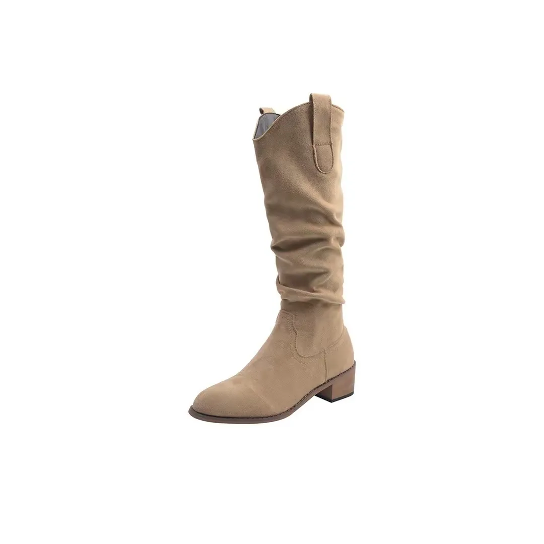 SHUMO Женские высокие сапоги цвета хаки