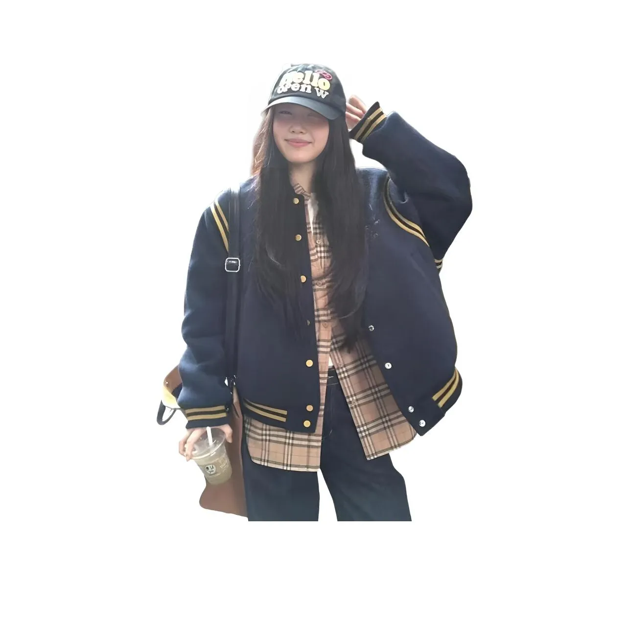 LANGQING Бейсбольная куртка Женская