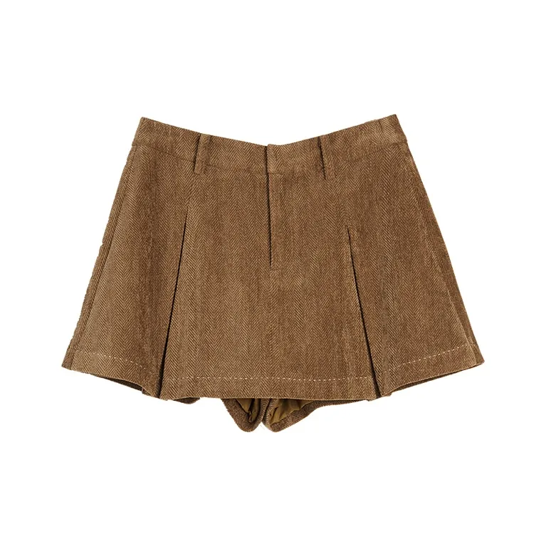 ELLE Light Brown Women's Casual Shorts ELLE Светло-коричневые женские повседневные шорты