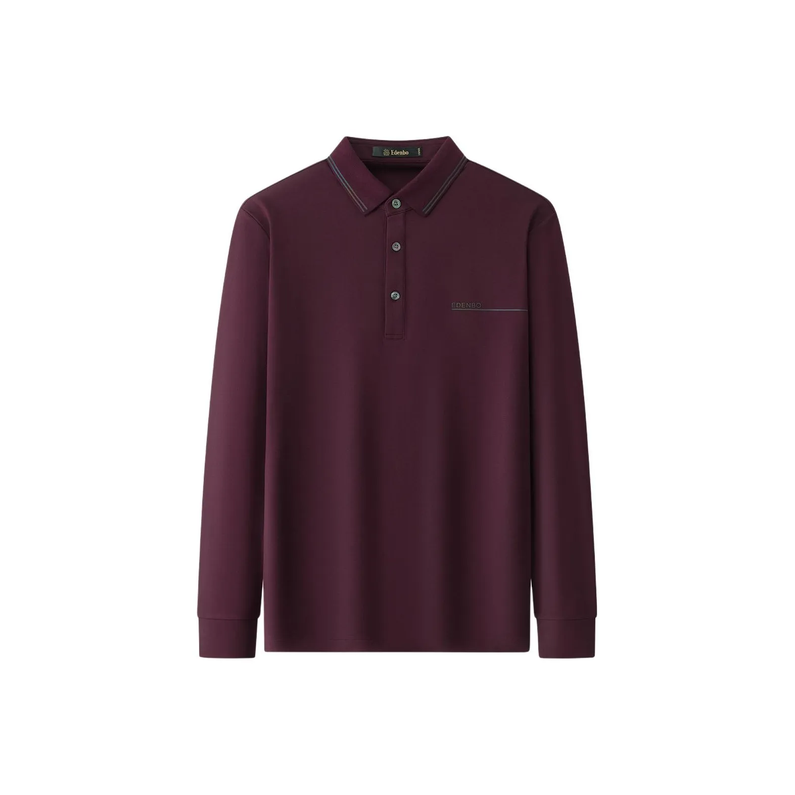 EDENBO Бордовая мужская поло