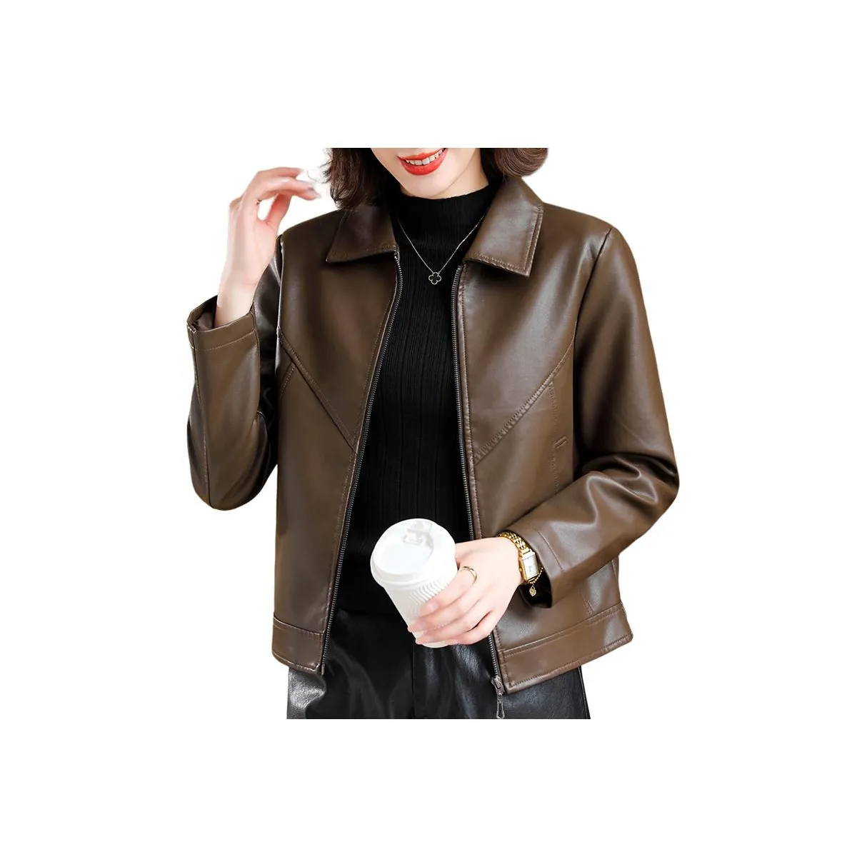 The Temptation Of The Muse Кожа Куртка Женская