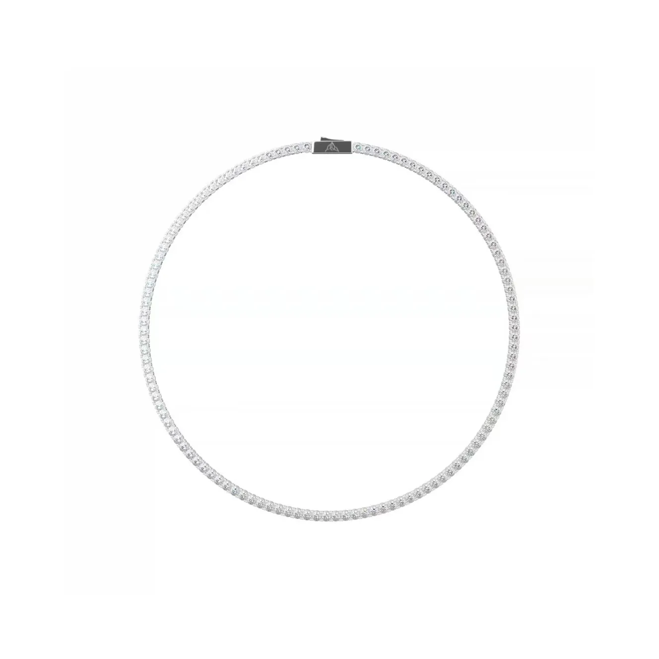 ICEGANG Белое золото с покрытием ожерелья унисекс