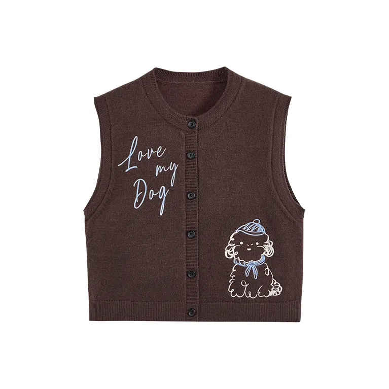 KUOSE Коричневый Женский жилет