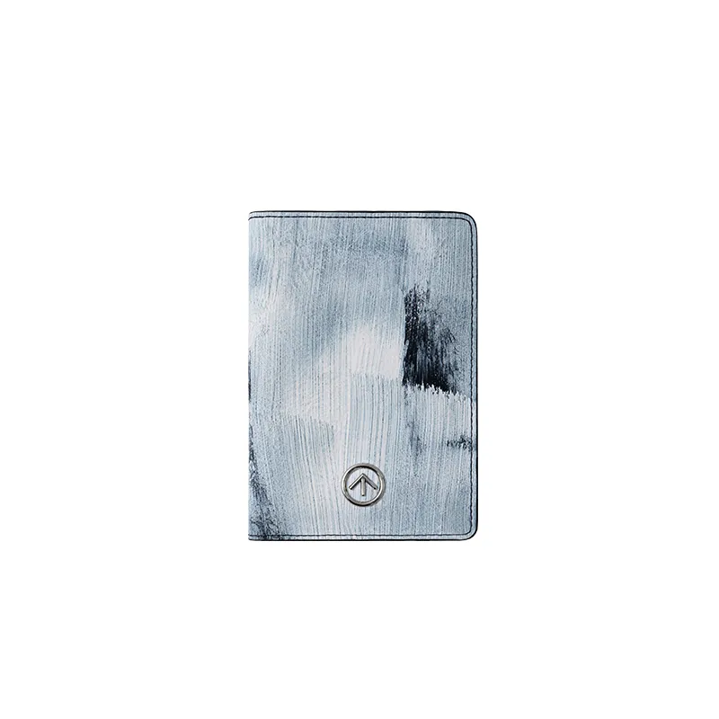 GROTTO Коровья кожа Держатель для паспорта Стандартный Унисекс Ручка Touch Белый Угольно-коричневый Черный