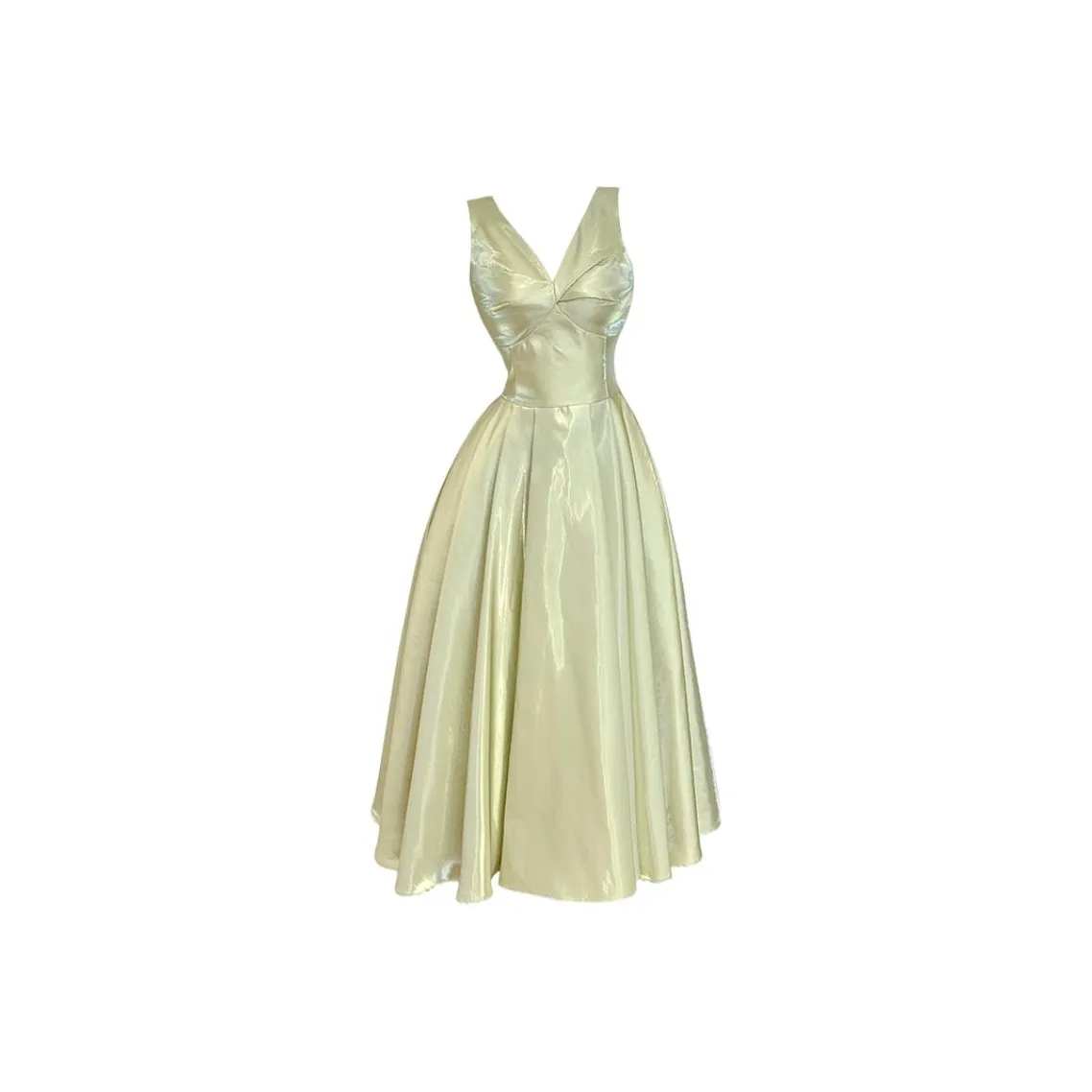 GJFD Росный Зеленый Женские Платья без рукавов