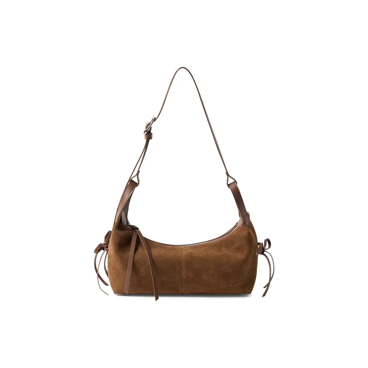 JONBAG Сумка через плечо из натуральной коровьей кожи стандартная женская медово-коричневого цвета