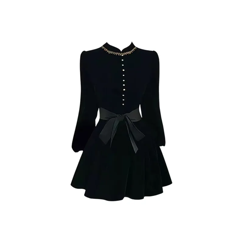 COMMA GIRL Длинное платье с длинными рукавами женское