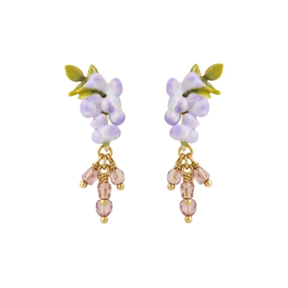 LES NEREIDES Золотой Покрытый Серьги из латанию Унисекс Золотой Фиолетовый Зеленый