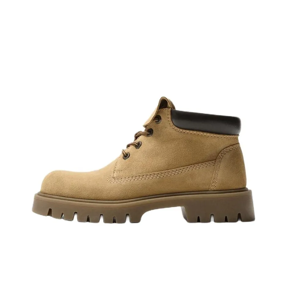 ZARA Ботильоны Бежевые Мужские